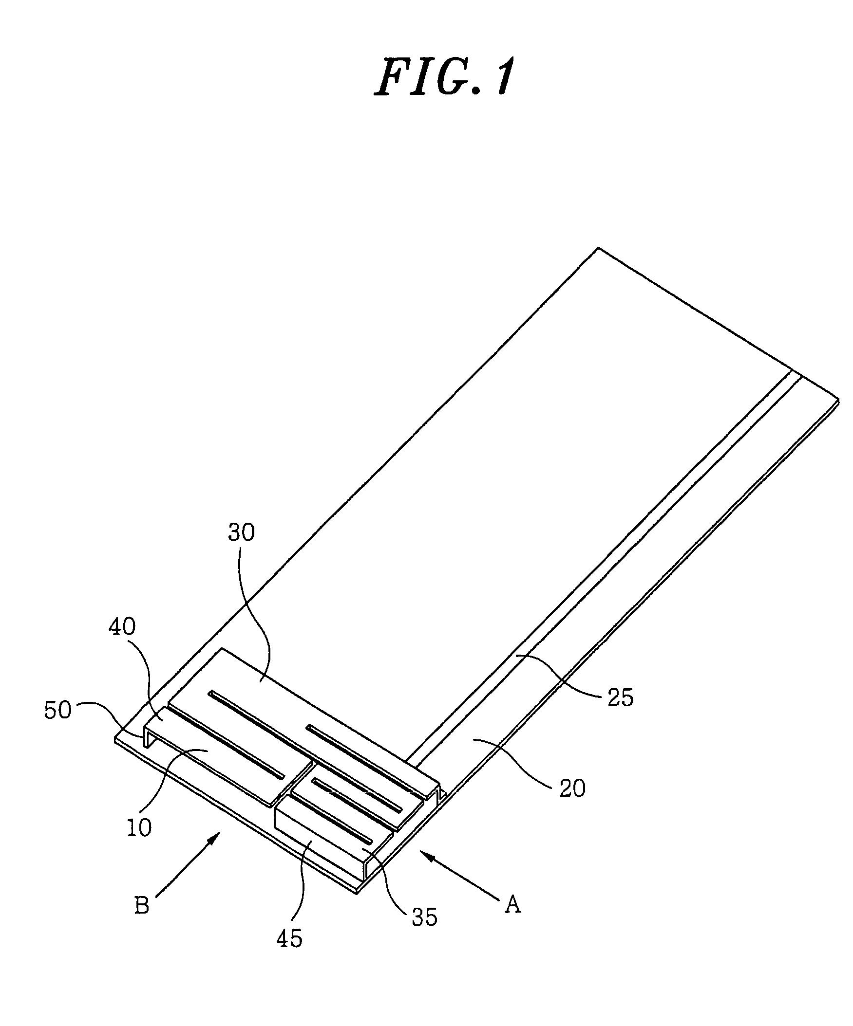 Internal triple-band antenna