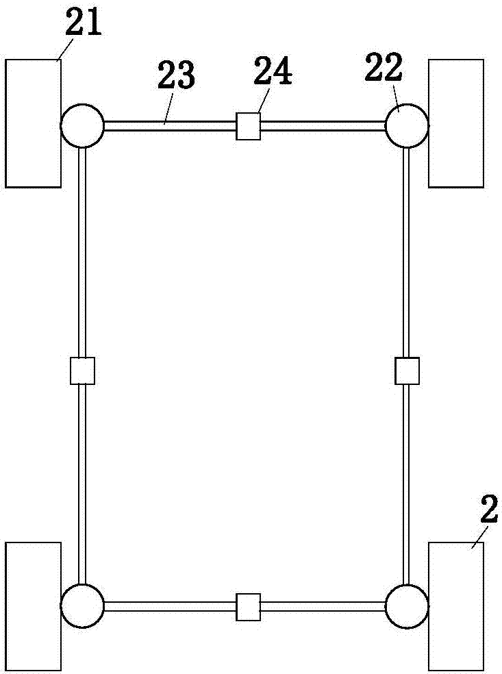 Gravel spreading machine for road construction