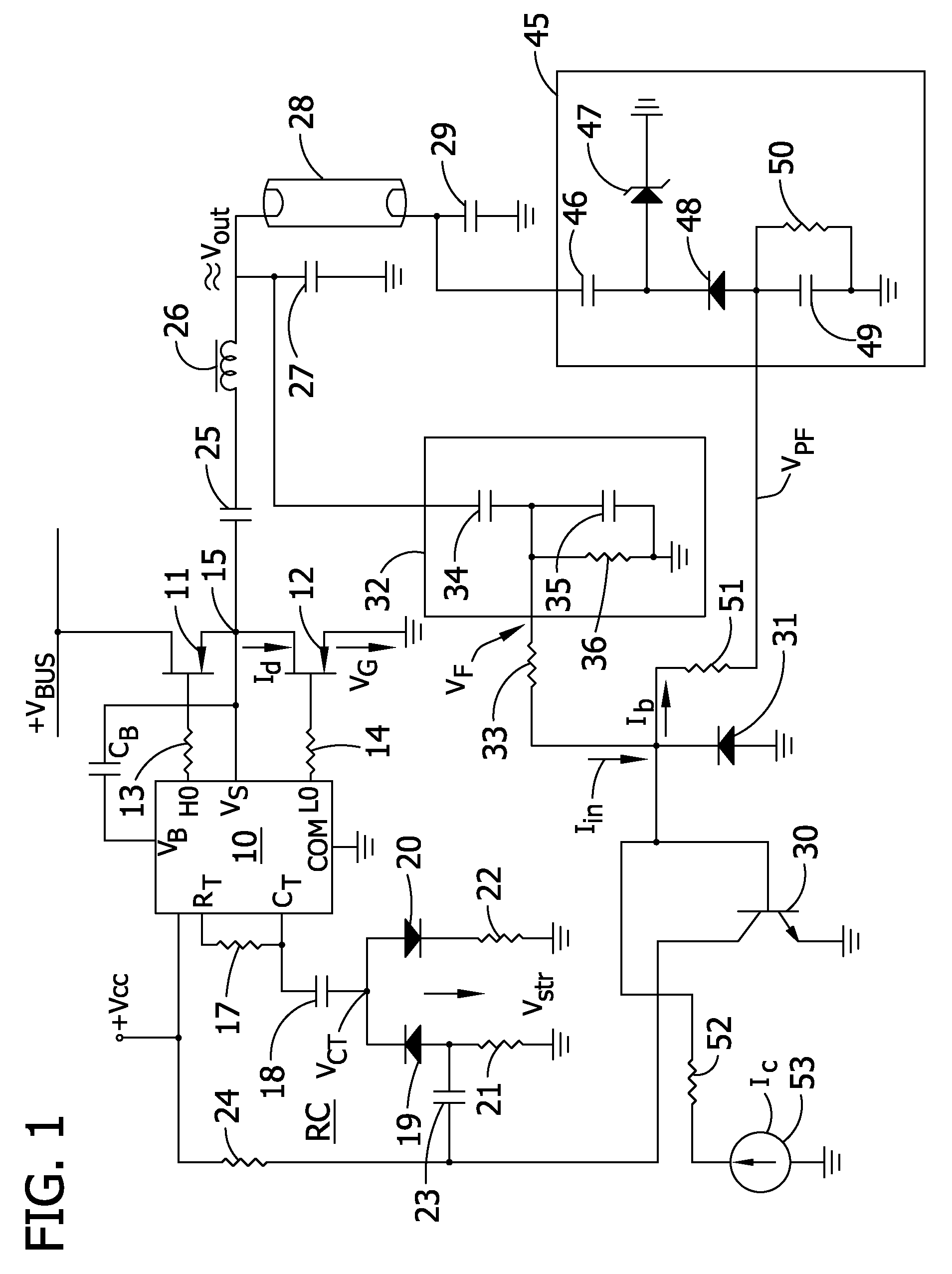 Programmed ballast with resonant inverter and method for discharge lamps