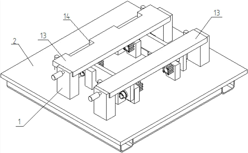 A pairing tool for the fork frame of a stacker