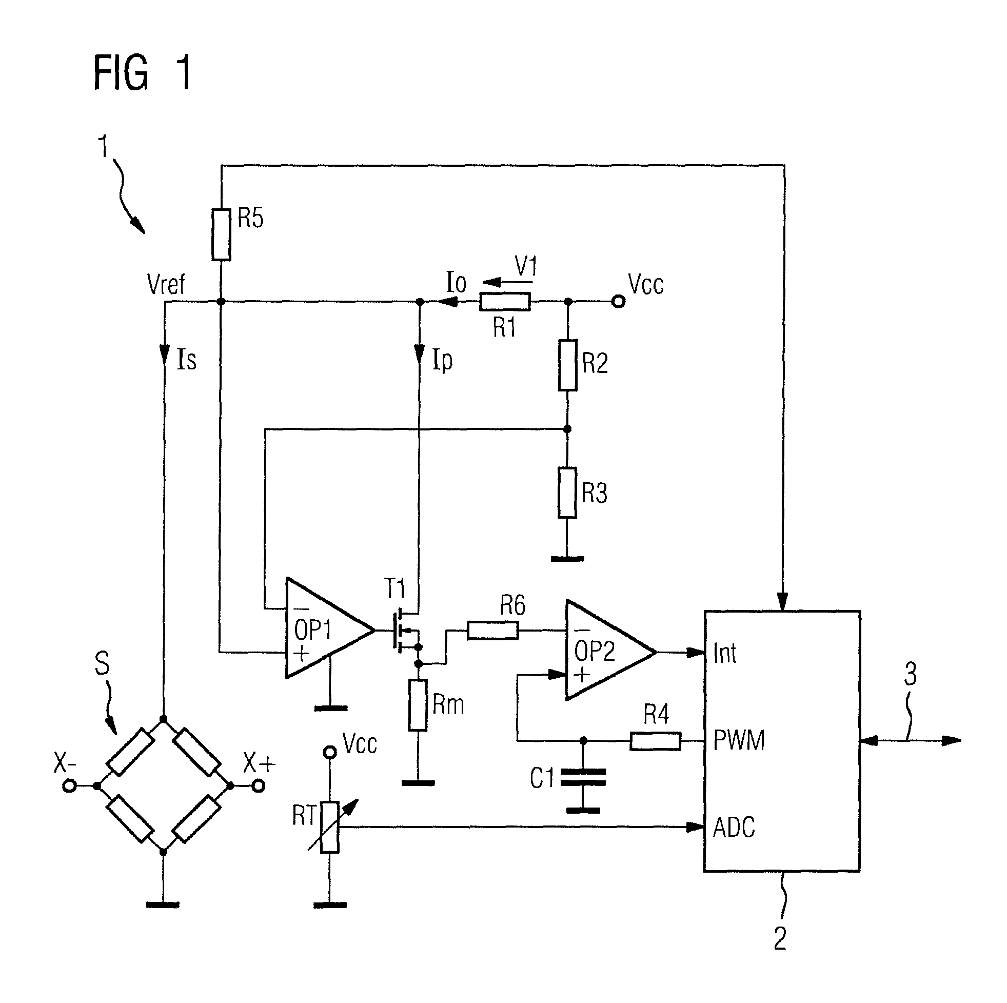 Measurement transducer for process instrumentation, and method for monitoring the state of its sensor