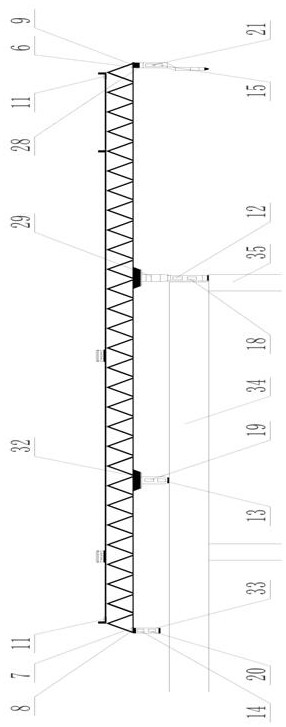 An anti-collision system for a bridge erecting machine