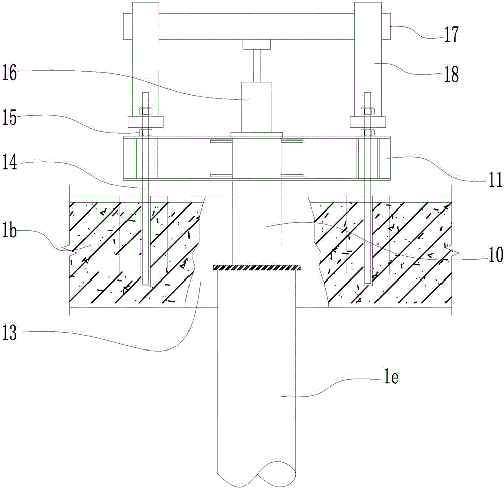 Vertical supporting method of underground top-down storey addition of existing high-rise building