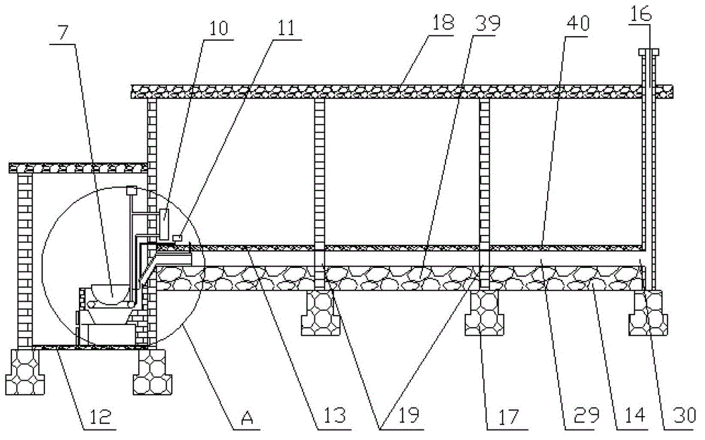 Heat storage pit warm in winter and cool in summer