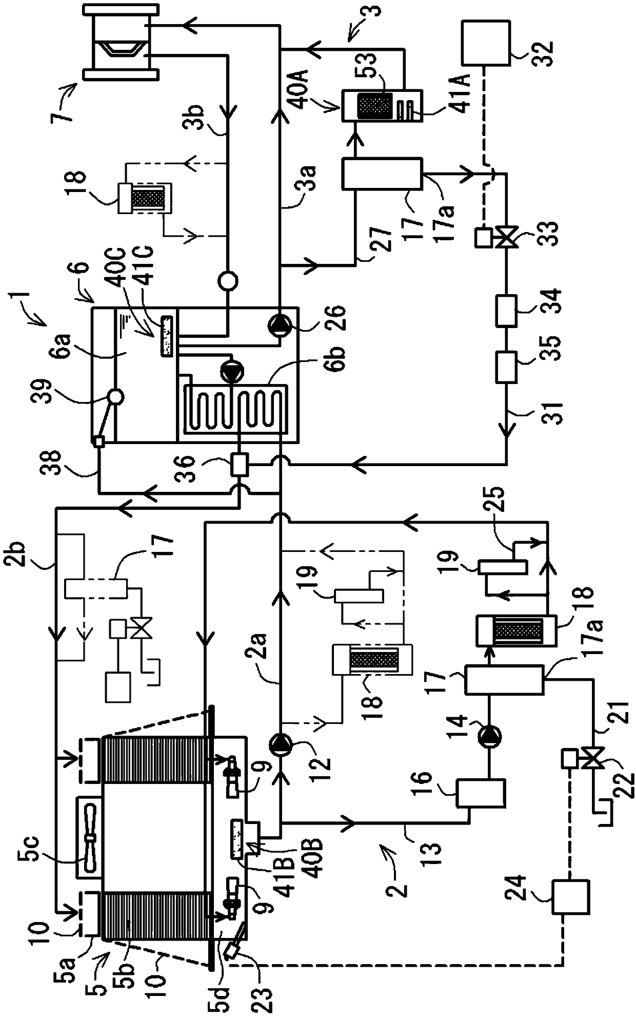 Cooling-water circulation system