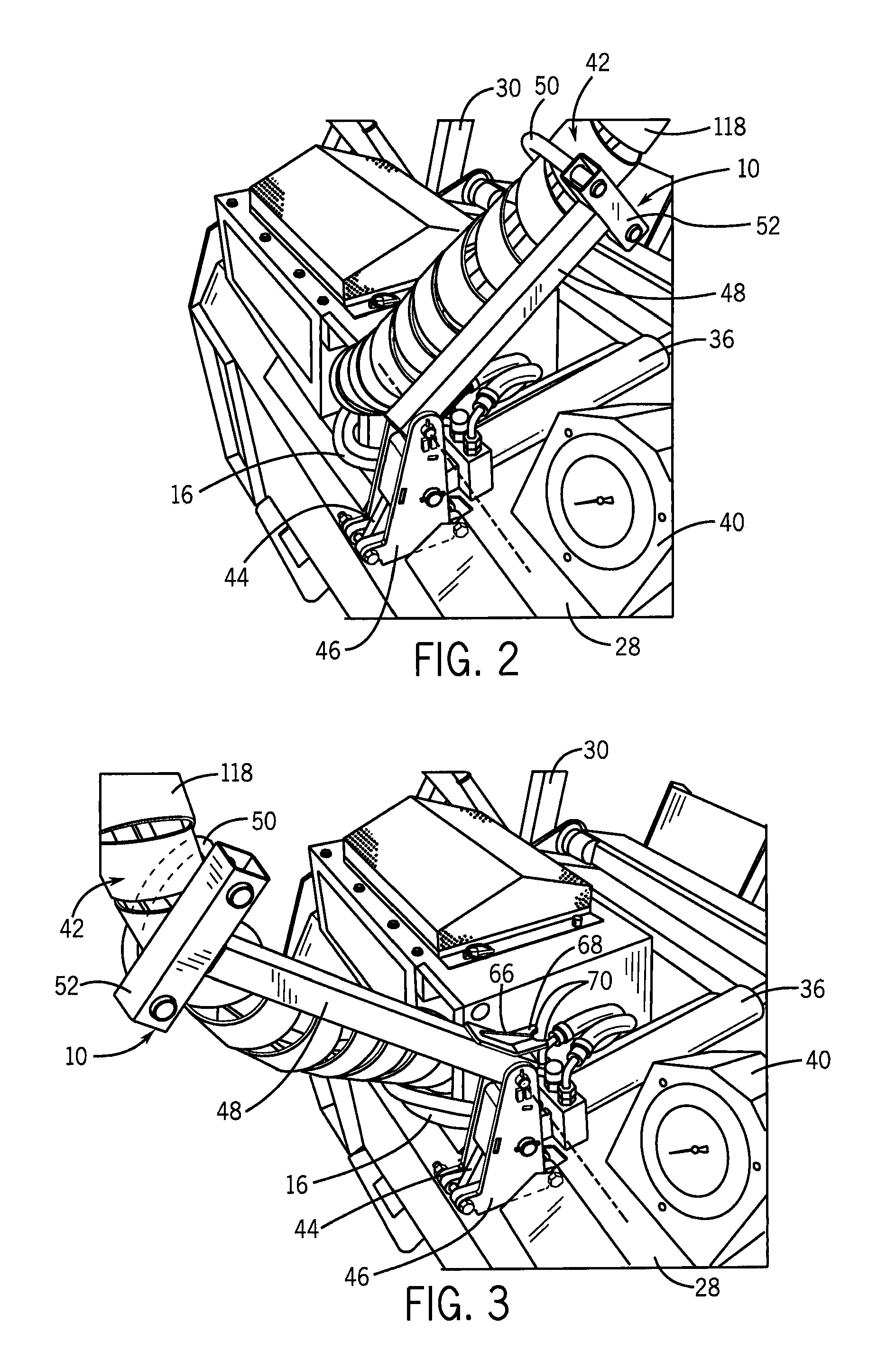 Line guide for working vehicle implement