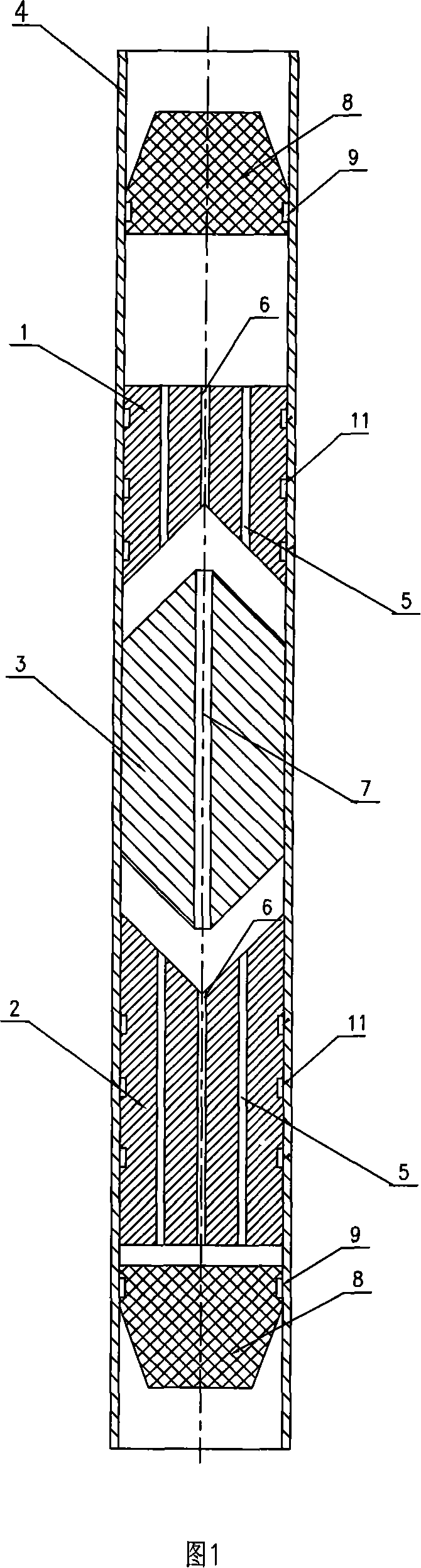 Household air conditioner flow regulation pipe