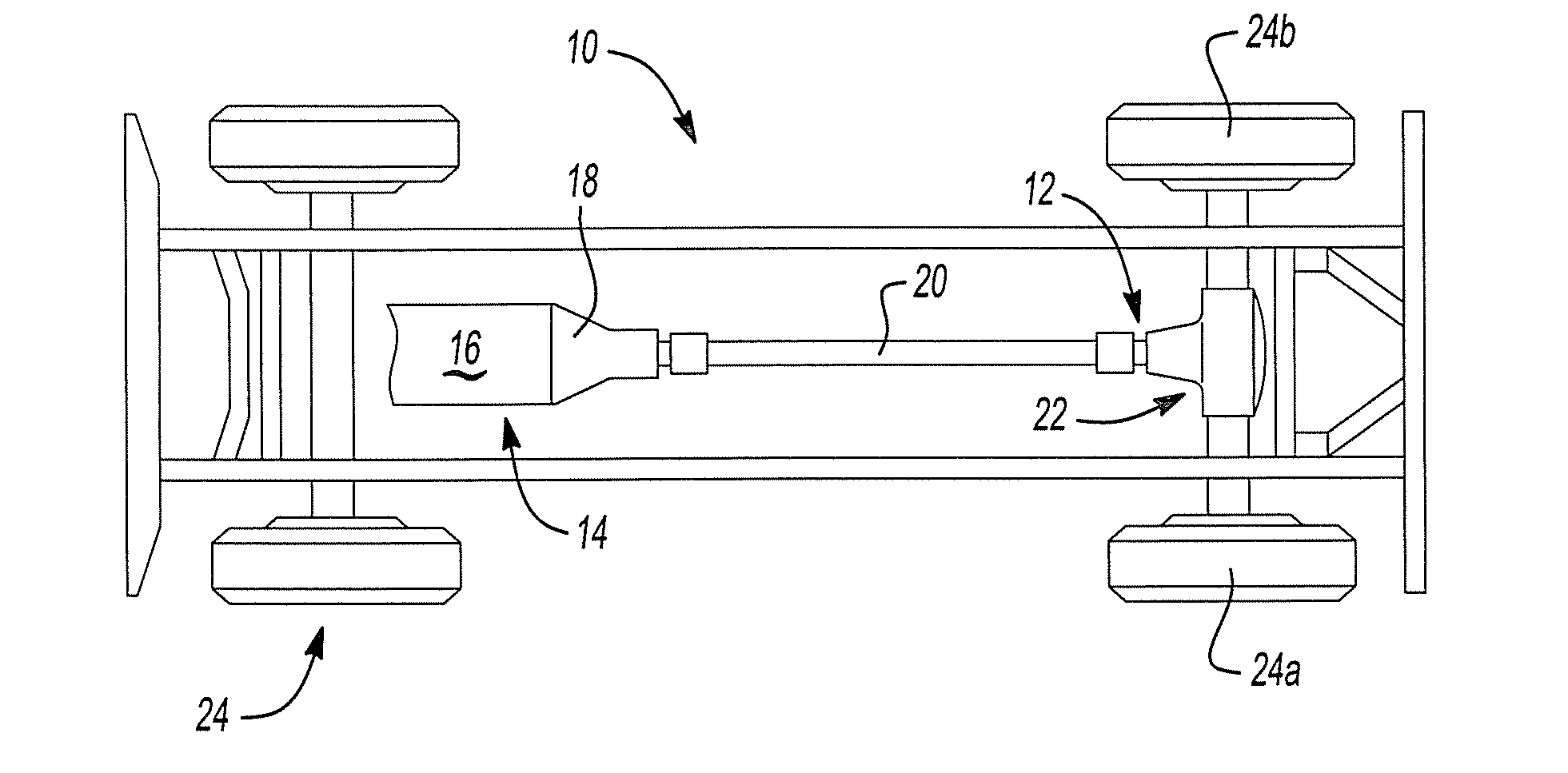 Four pinion differential with cross pin retention unit and related method