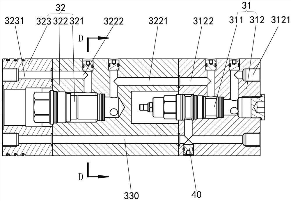 A hydraulic oil regulating device for gas drilling downhole power system