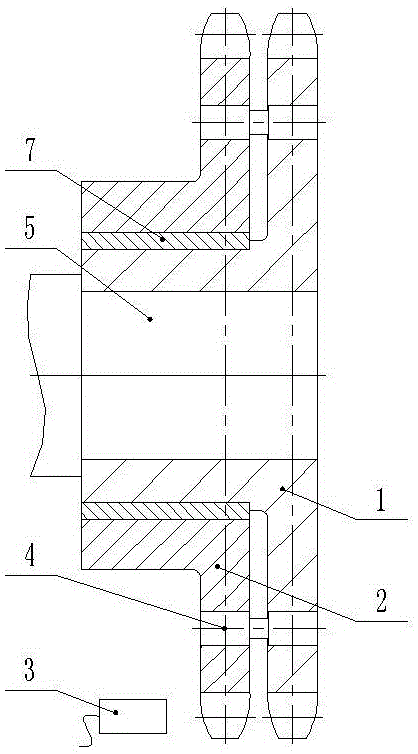 Multi-stage overload protection type shear pin type mechanical overload protection structure