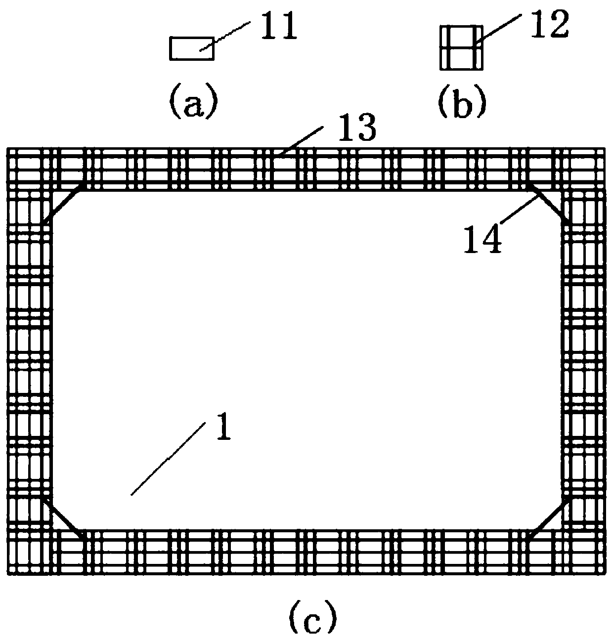 Fabricated pulling ring overwater drilling platform and building method