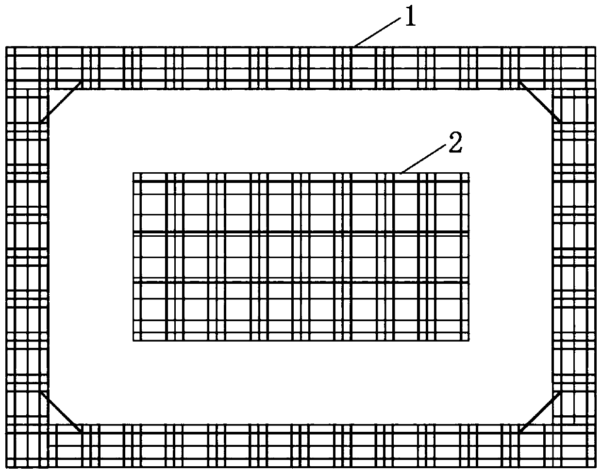 Fabricated pulling ring overwater drilling platform and building method