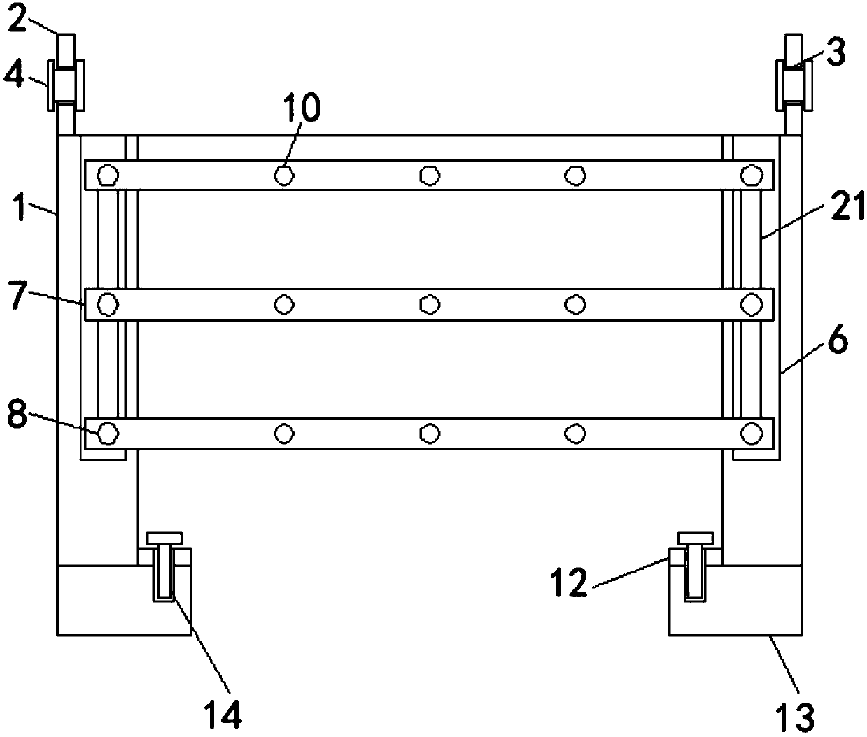 Solar cell panel bracket convenient to assemble