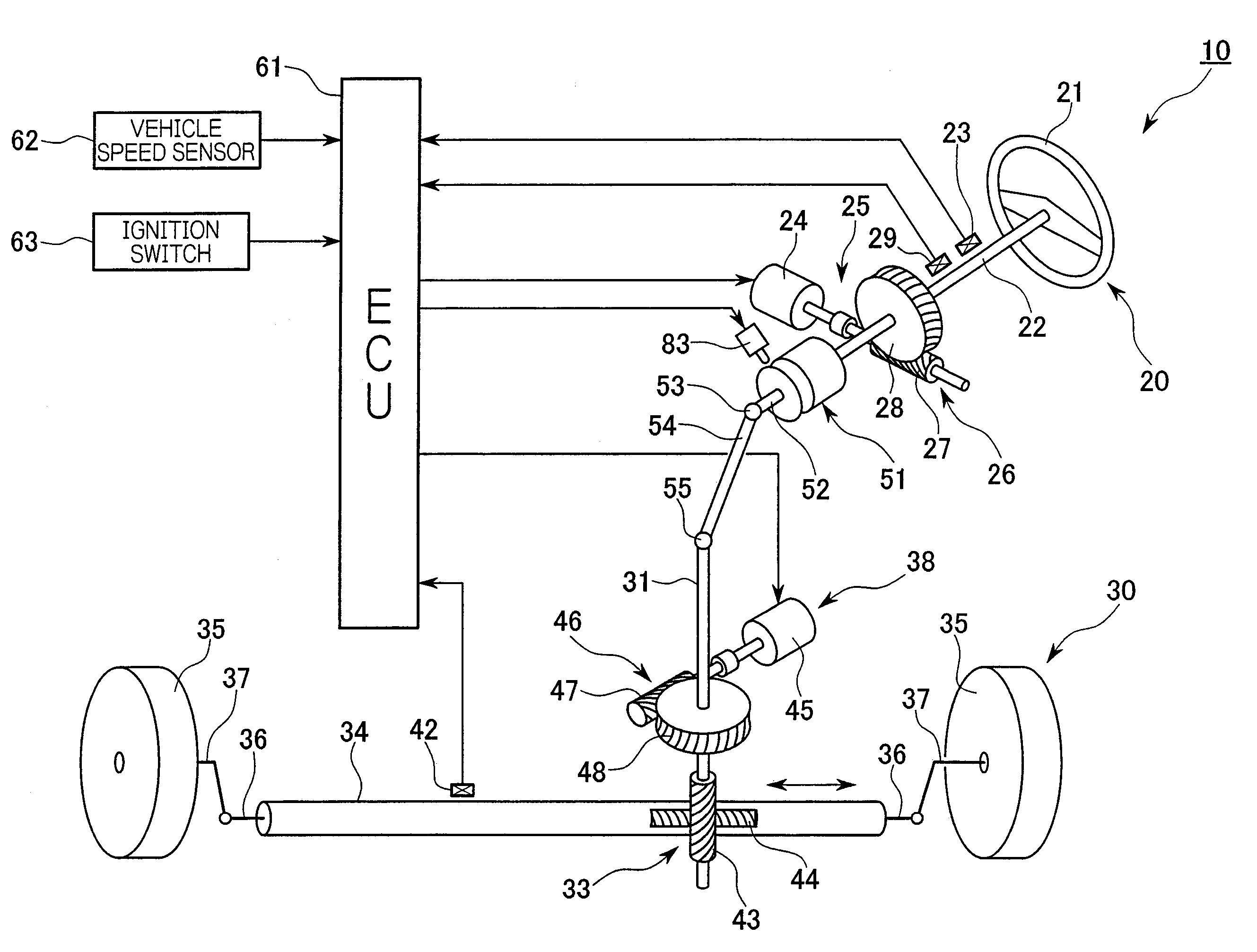 Steering apparatus for vehicle