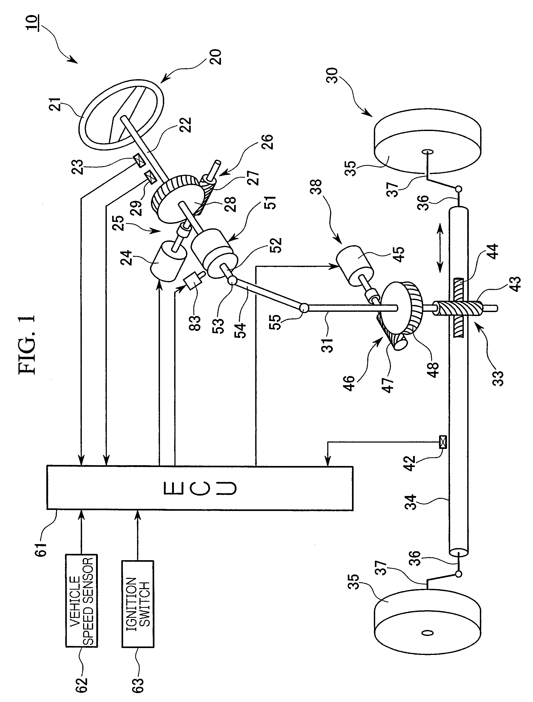 Steering apparatus for vehicle