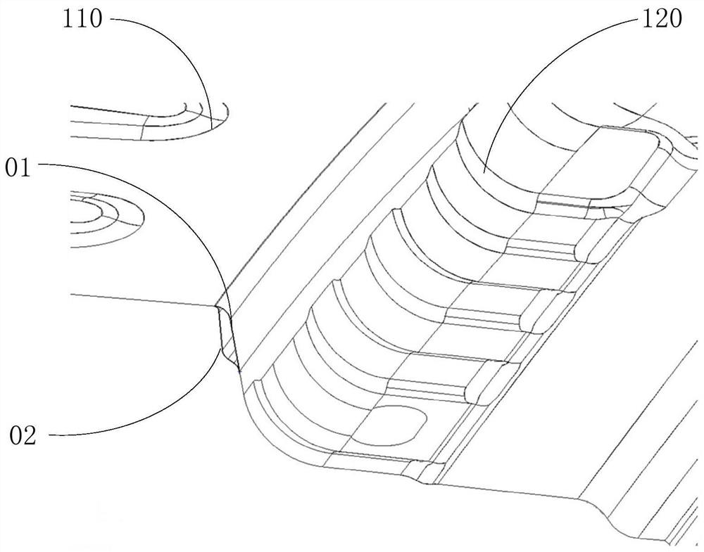 Automotive roof plastic mold and forming method thereof