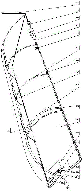 Double-layer differential-pressure air-supported membrane structure