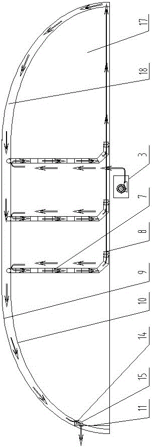 Double-layer differential-pressure air-supported membrane structure