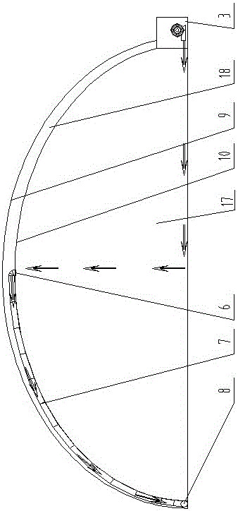 Double-layer differential-pressure air-supported membrane structure