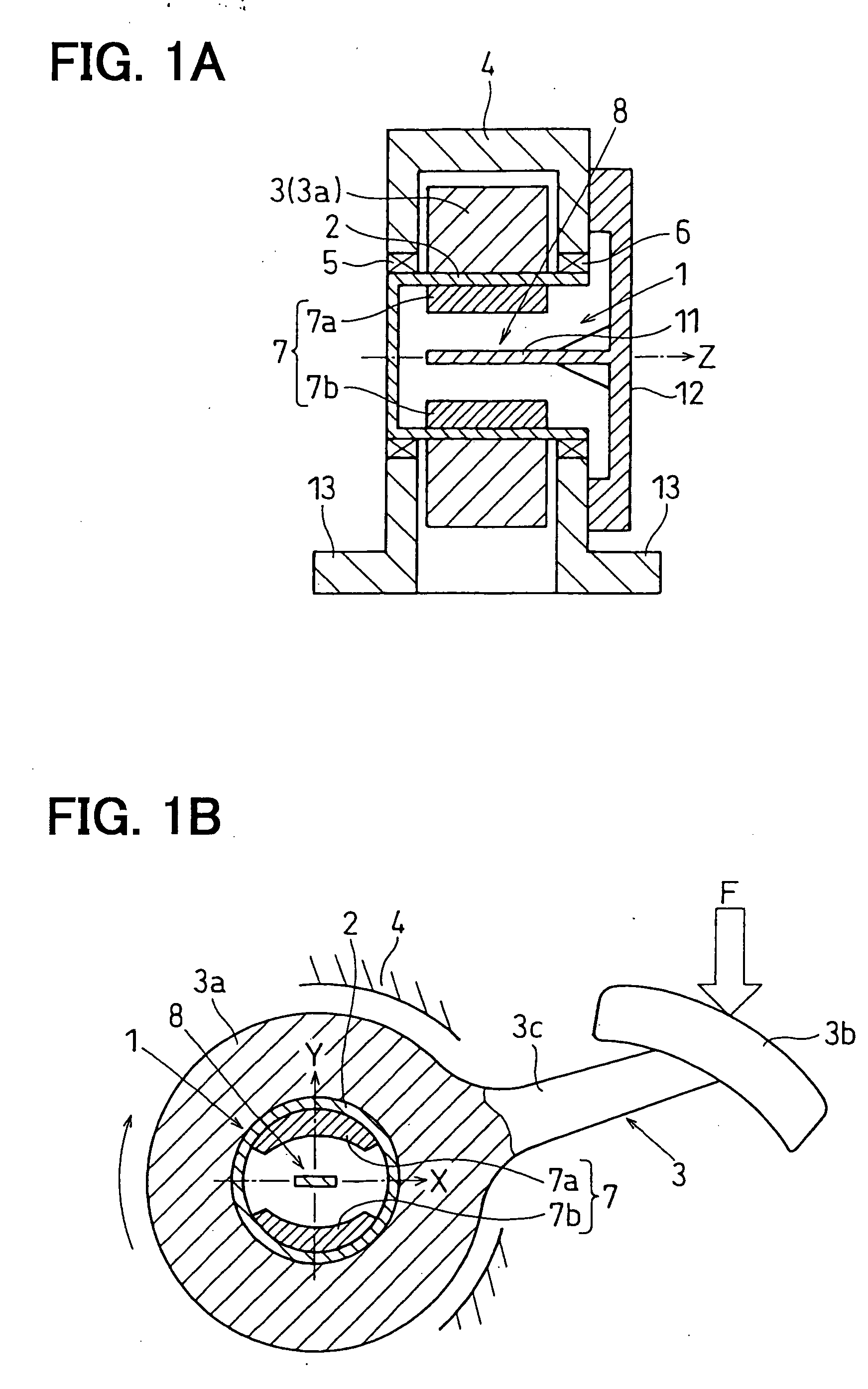 Rotation angle detection device