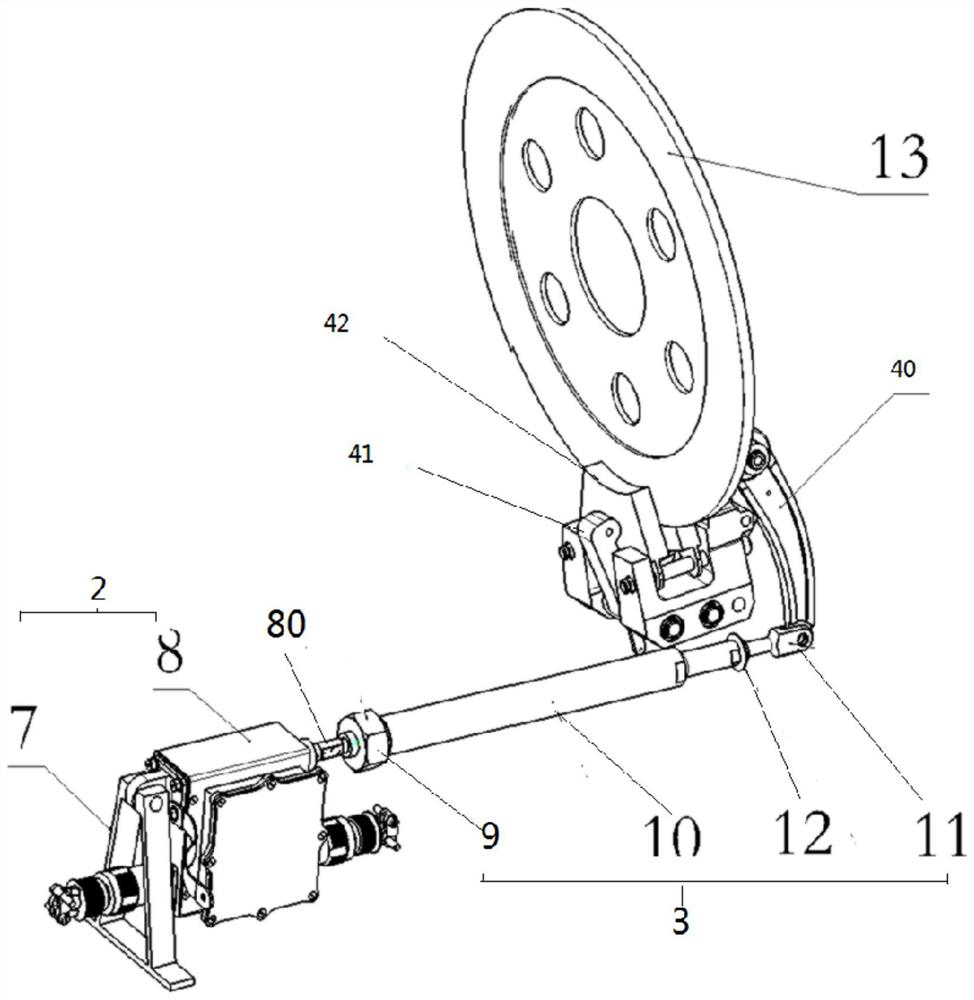 An electronically controlled electric rotor brake system