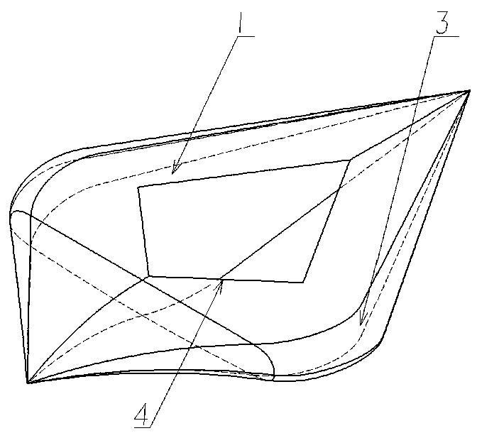 Low-scattering carrier considering horizontal polarization and vertical polarization and testing method of low-scattering carrier