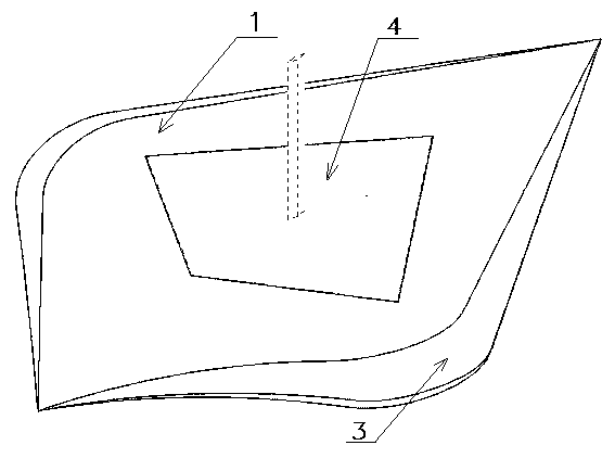 Low-scattering carrier considering horizontal polarization and vertical polarization and testing method of low-scattering carrier