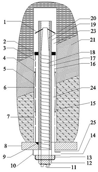 Full-anchor grouting anchor rod and anchoring method thereof