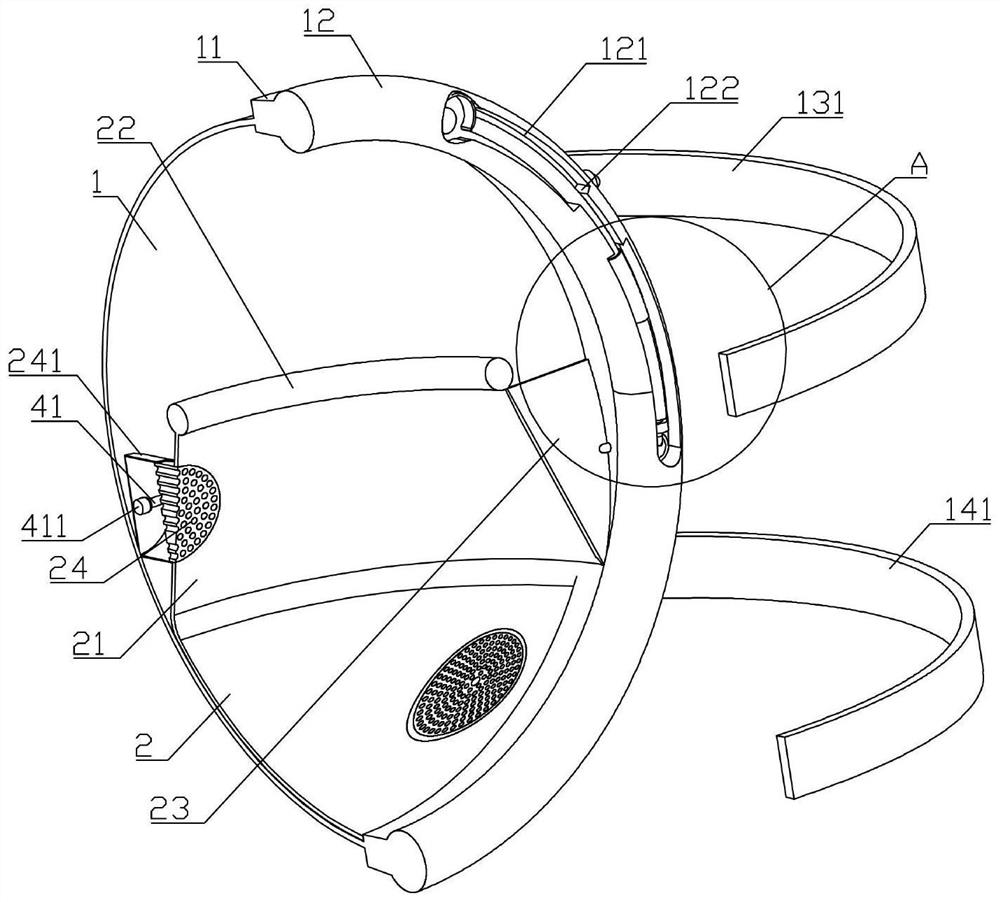 Protective mask communication device