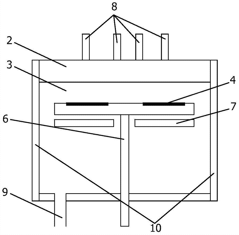 A grid type gas distribution device for mocvd reactor