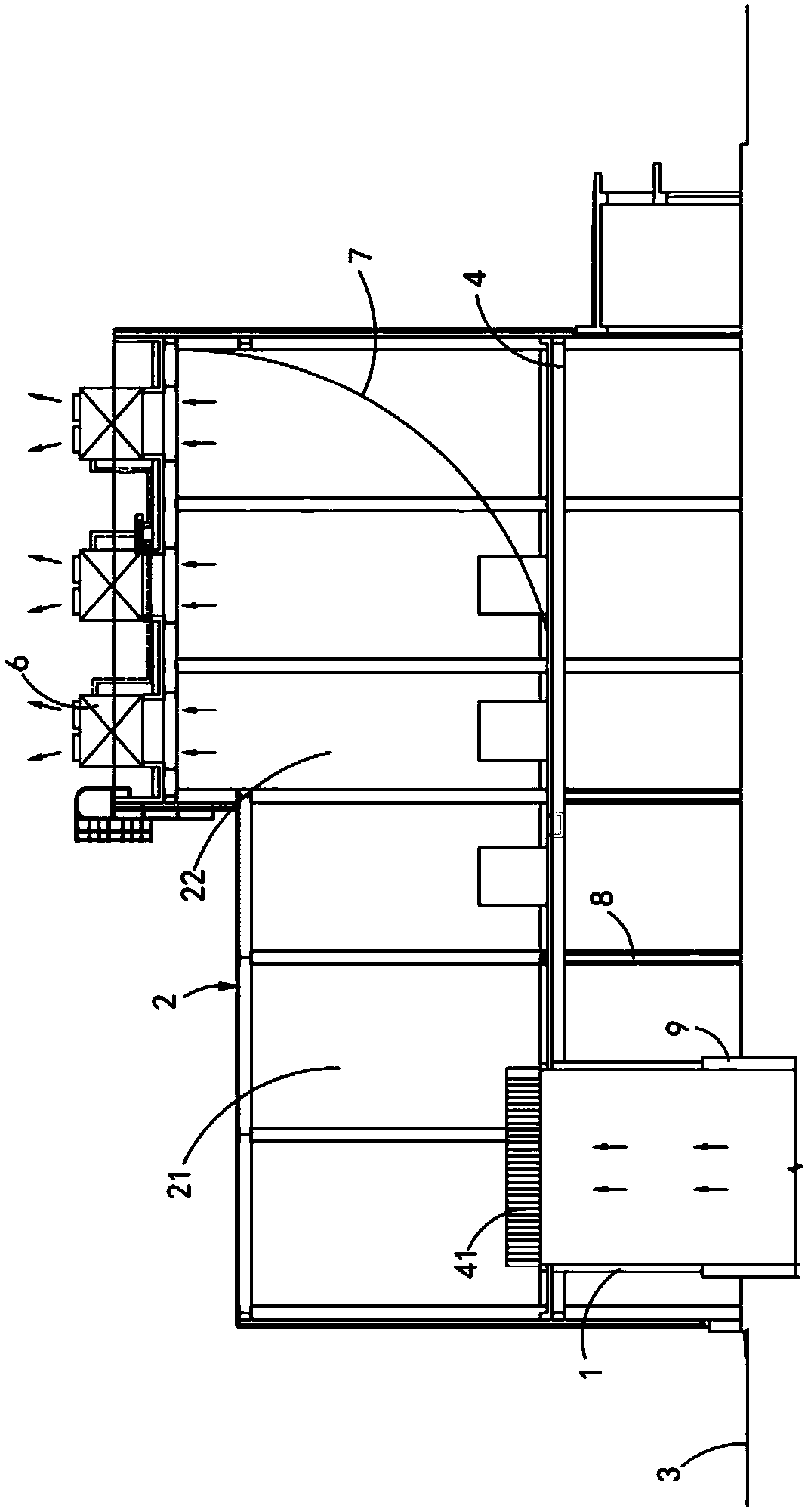 Mine return air guiding device