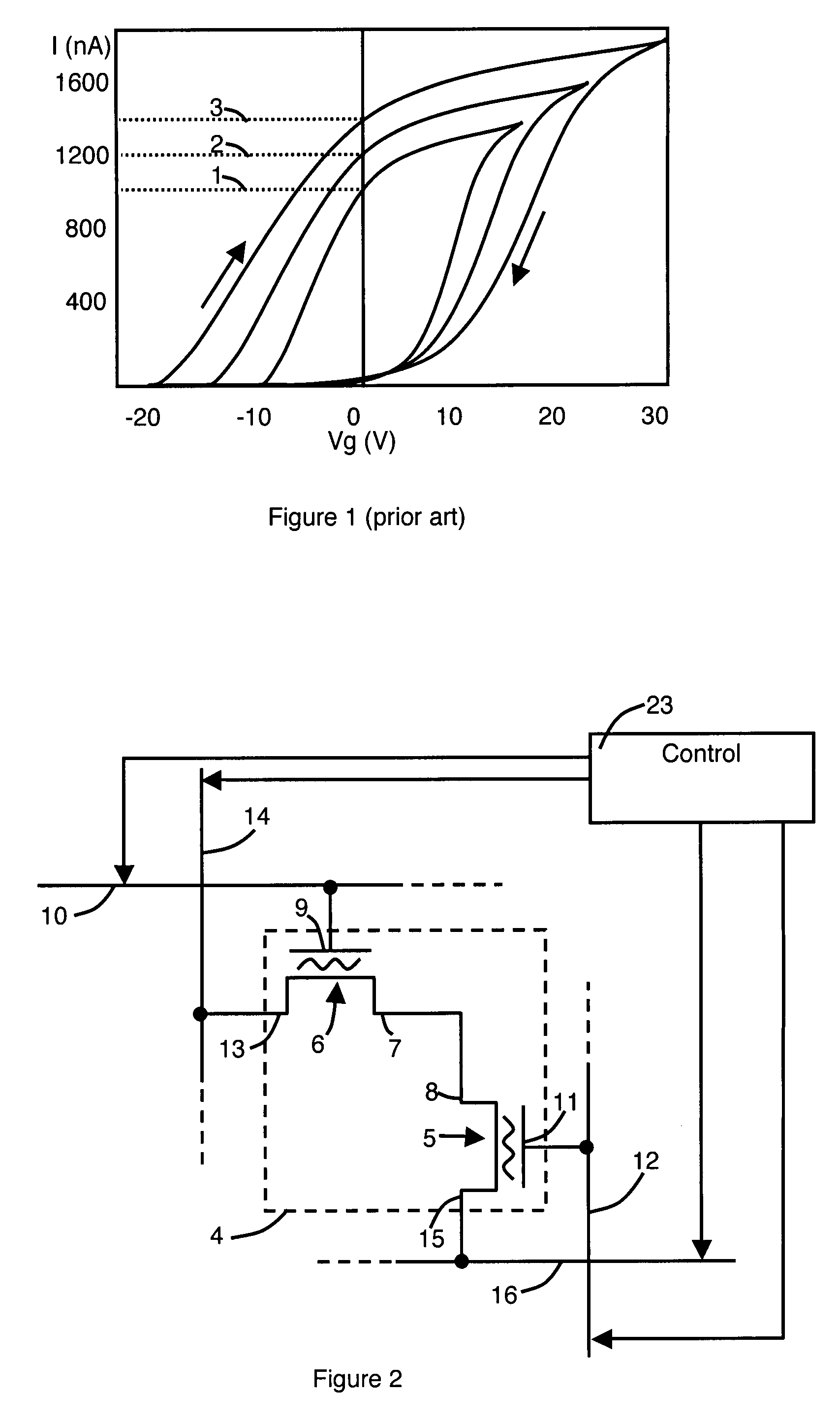 Memory cell comprising a molecular transistor, device comprising a plurality of such cells and method for using same