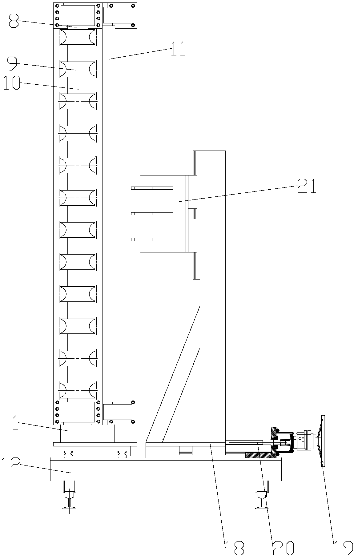 Assembling tool for spiral pipe set container