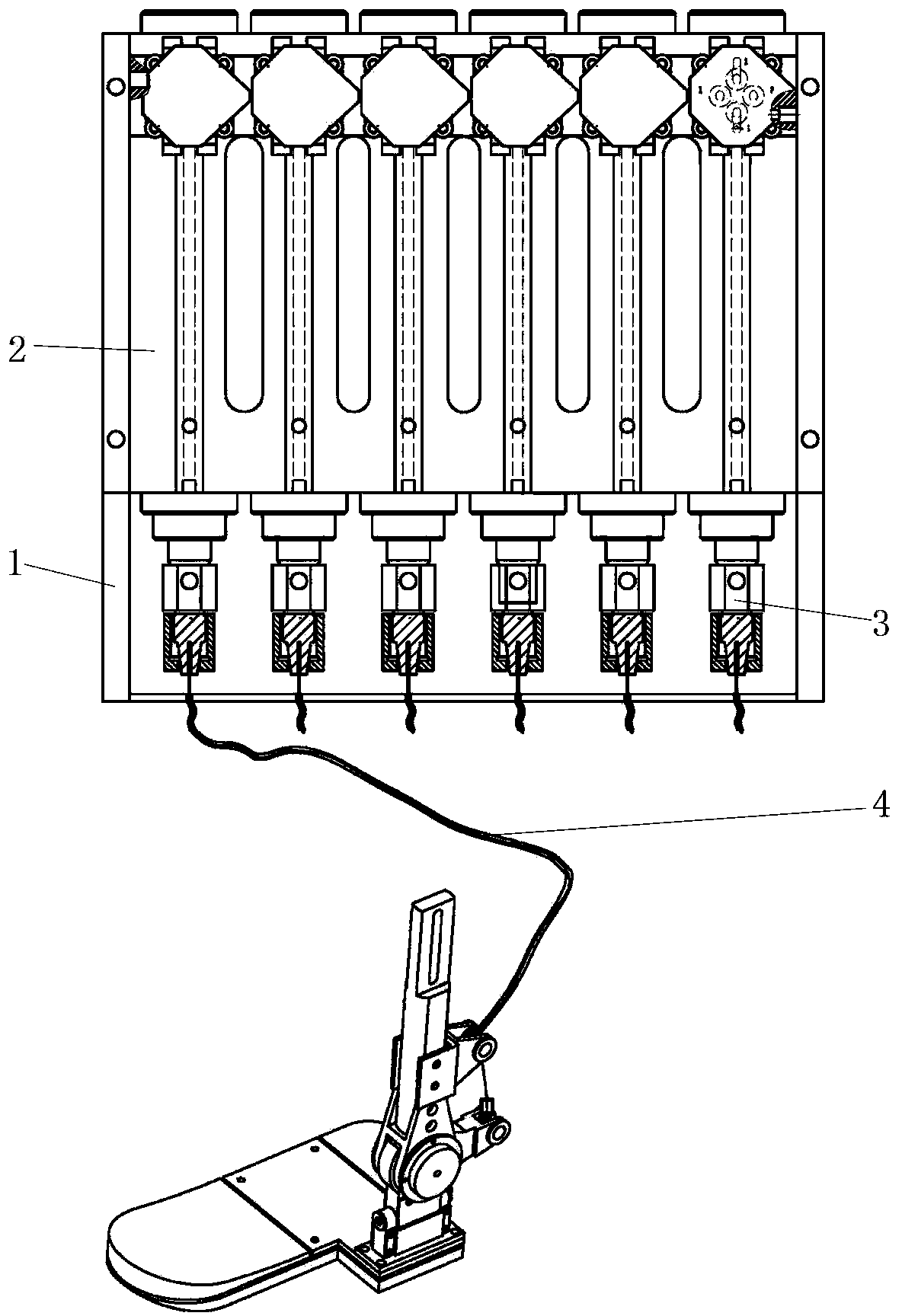 Hydraulic lasso drive device used for assisting exoskeletons