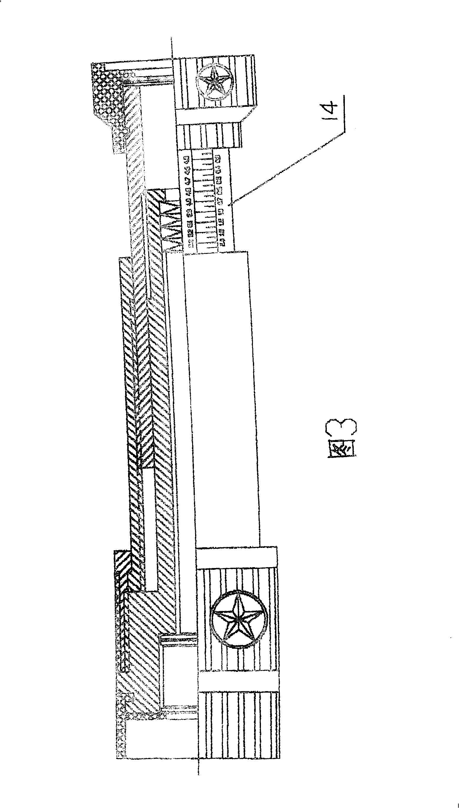 Single-barrel testing scope for eyesight