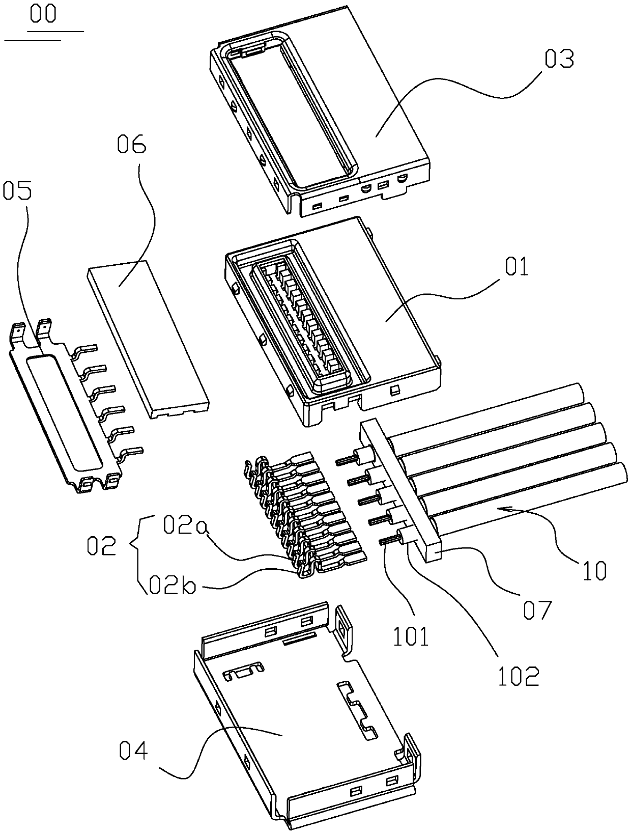 Multichannel signal connector