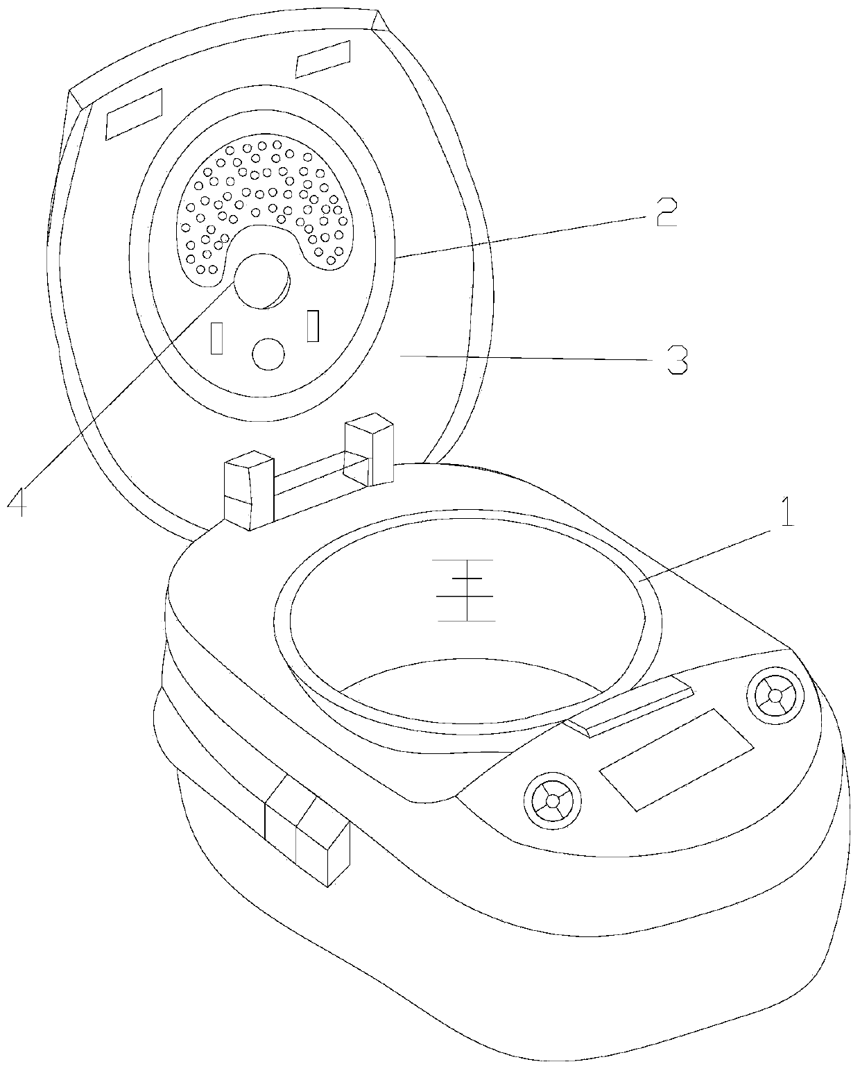 Electric rice cooker and method for controlling water removal in inner container thereof