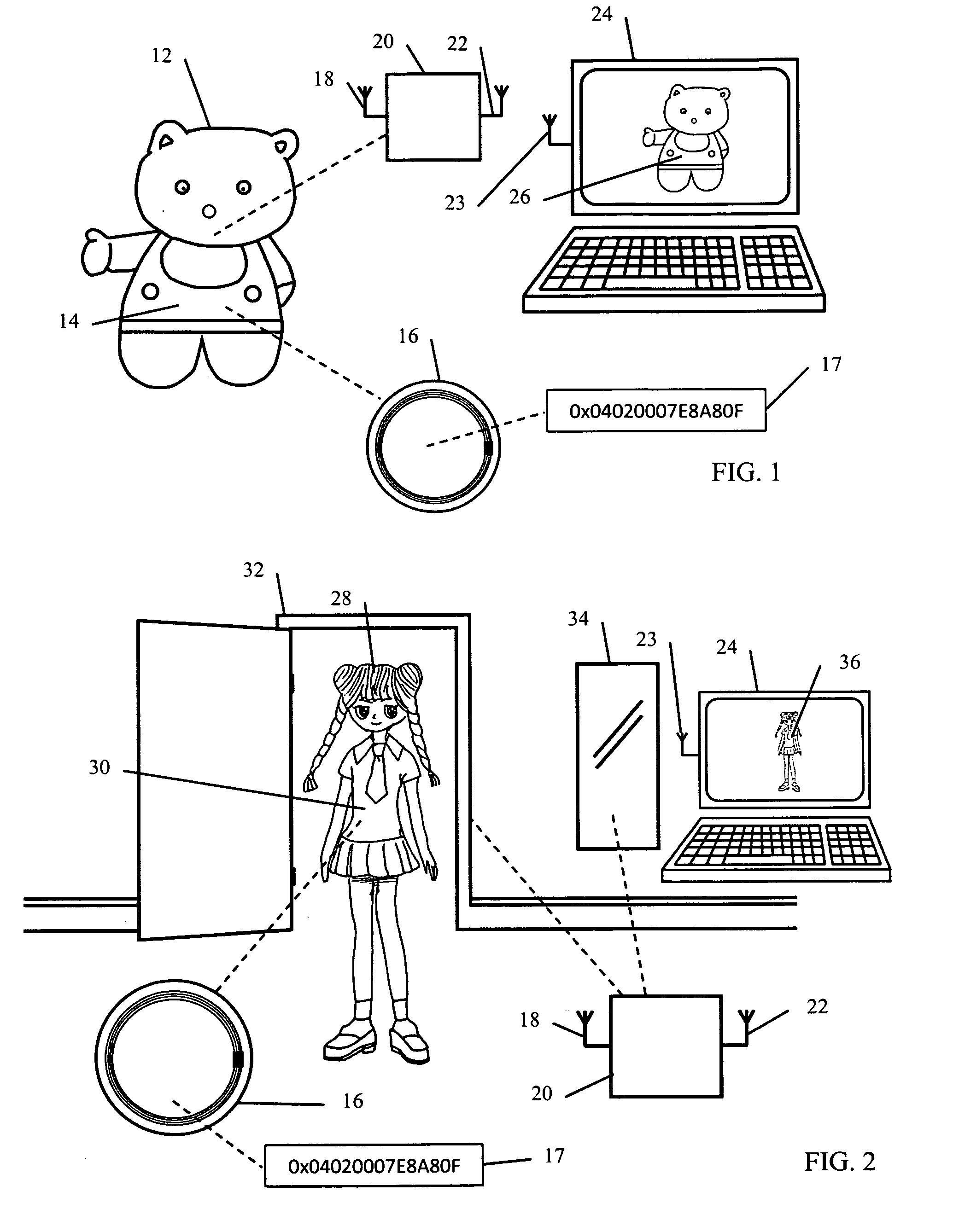 Automatically reflecting offline state and objects in a virtual representation