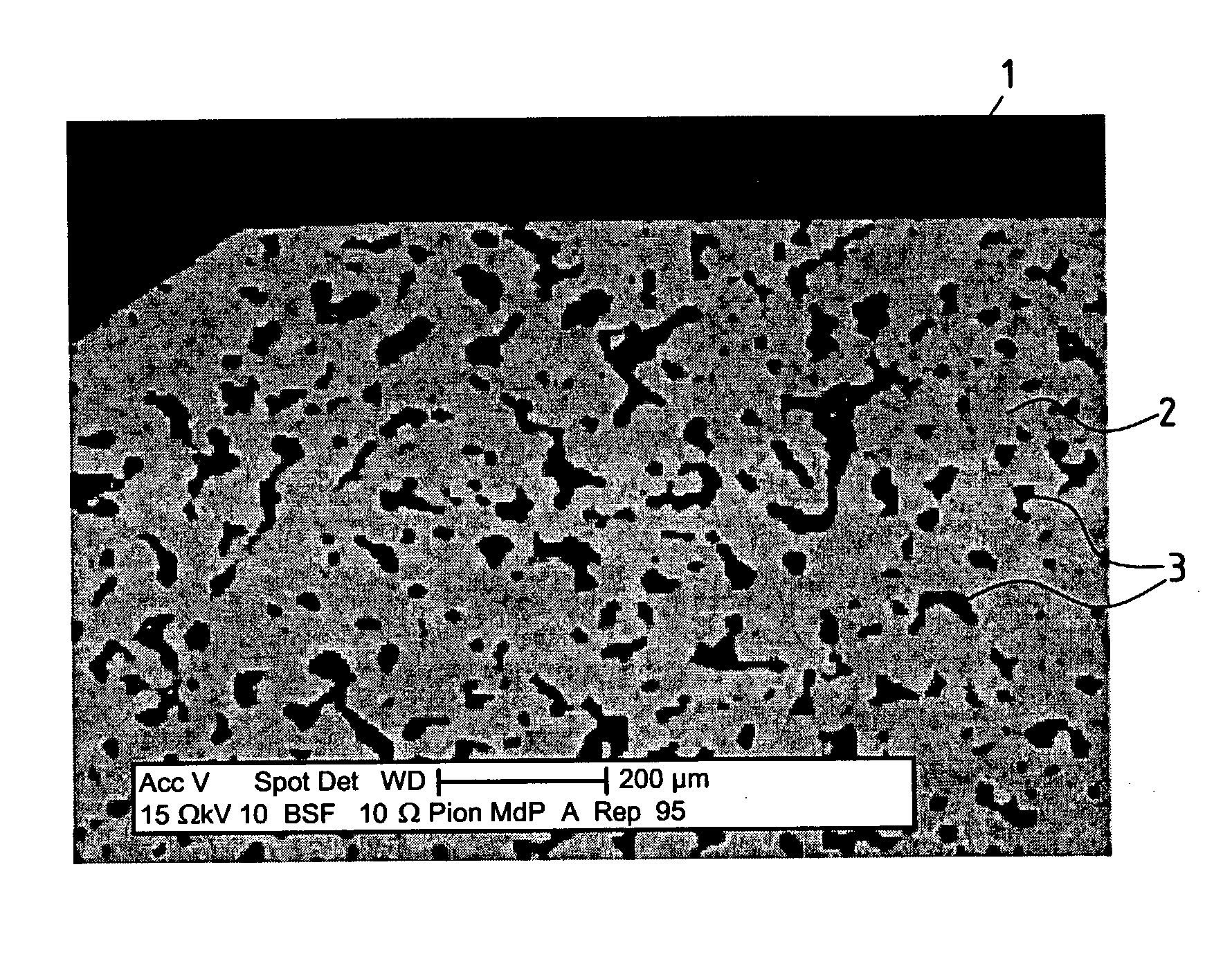 Dry self-lubricating dense material; a mechanical part formed from said material; a method of manufacturing said material