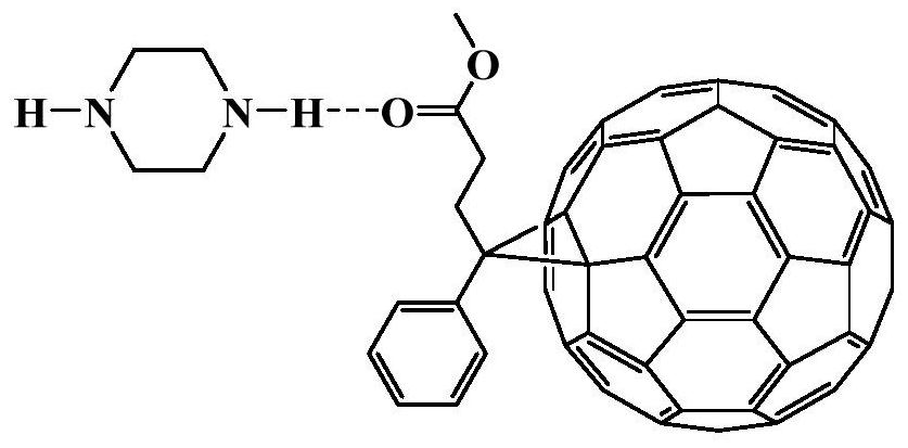 Organic amine derivative doped organic photoactive layer composite ink, and preparation method and application thereof