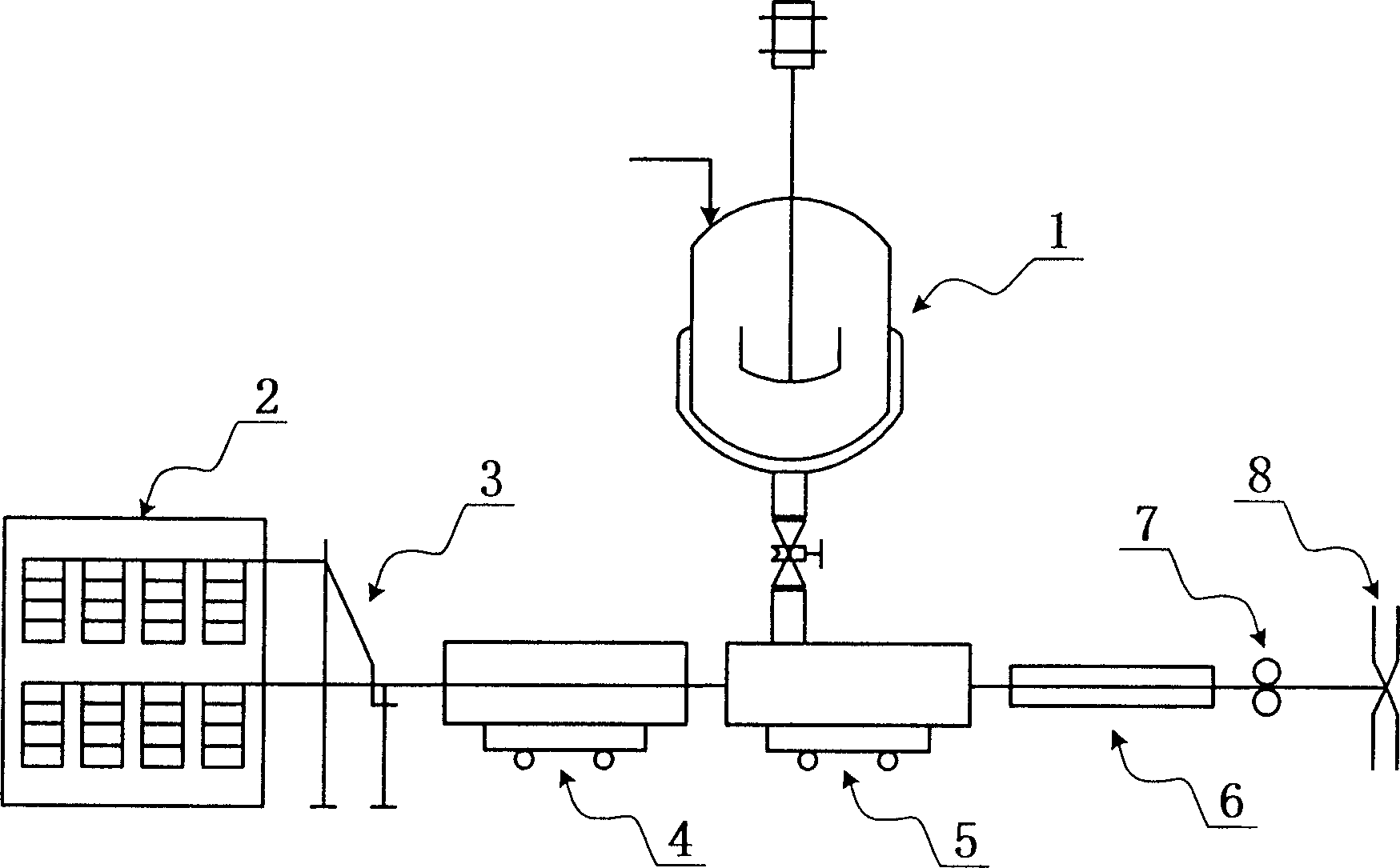 Method for preparing polycondensation reaction type reinforced thermoplastic resin in long fibres