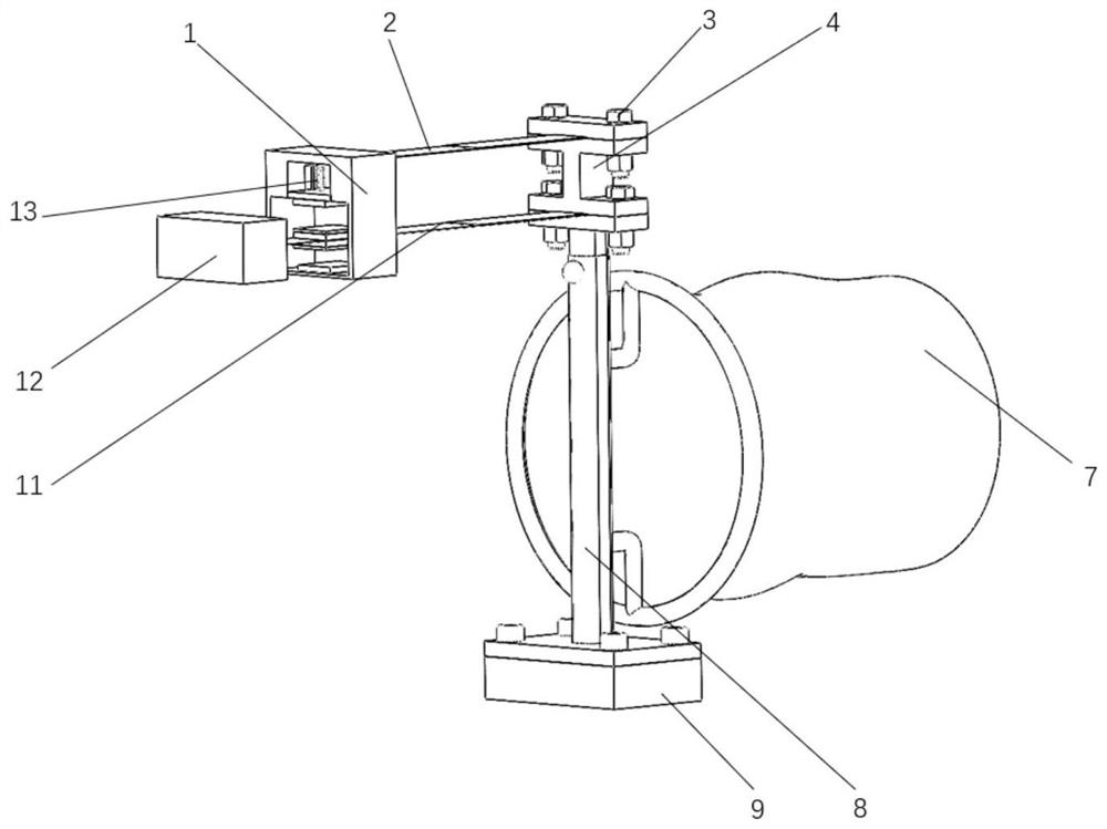 Wind-induced vibration piezoelectric-triboelectricity coupling energy collection device