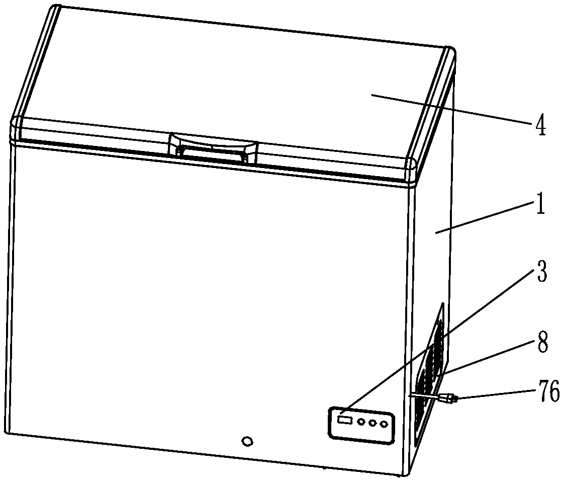 Semiconductor refrigerating air-cooled refrigerator