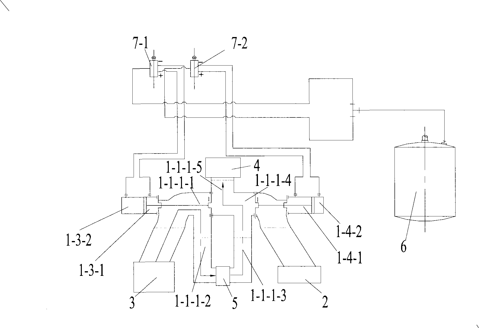 Two-position five-way changing-over valve and sprinkling control system using same