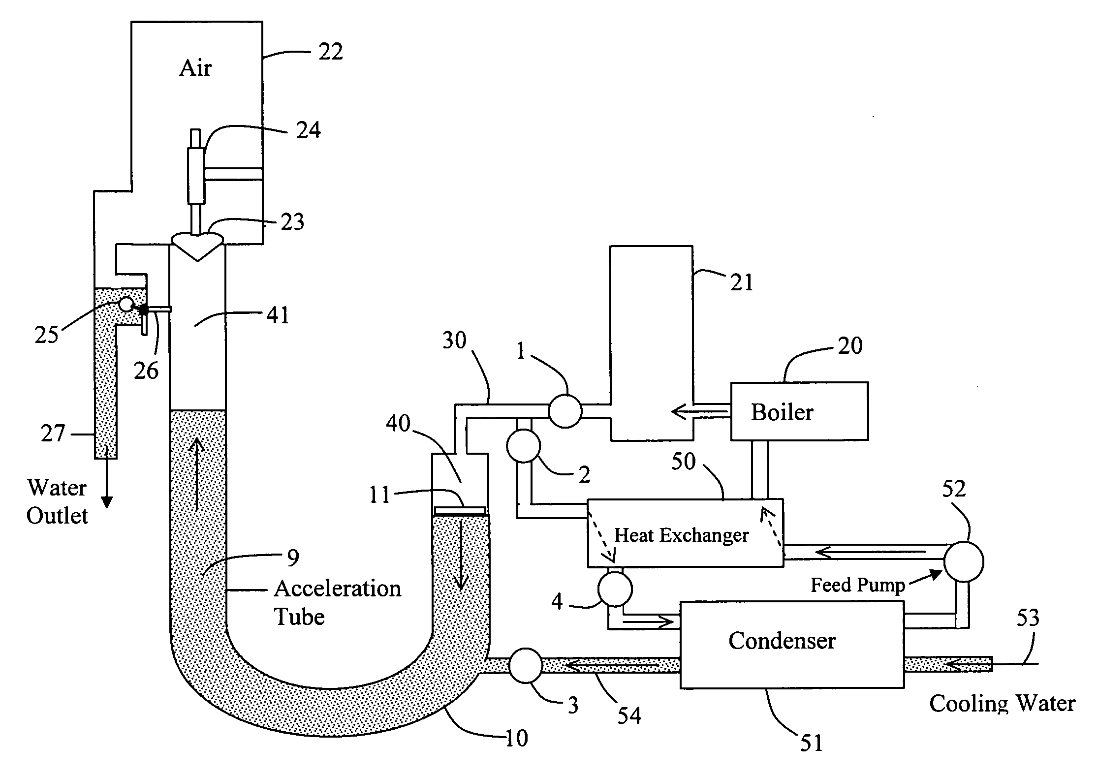 Vapor-powered kinetic pump