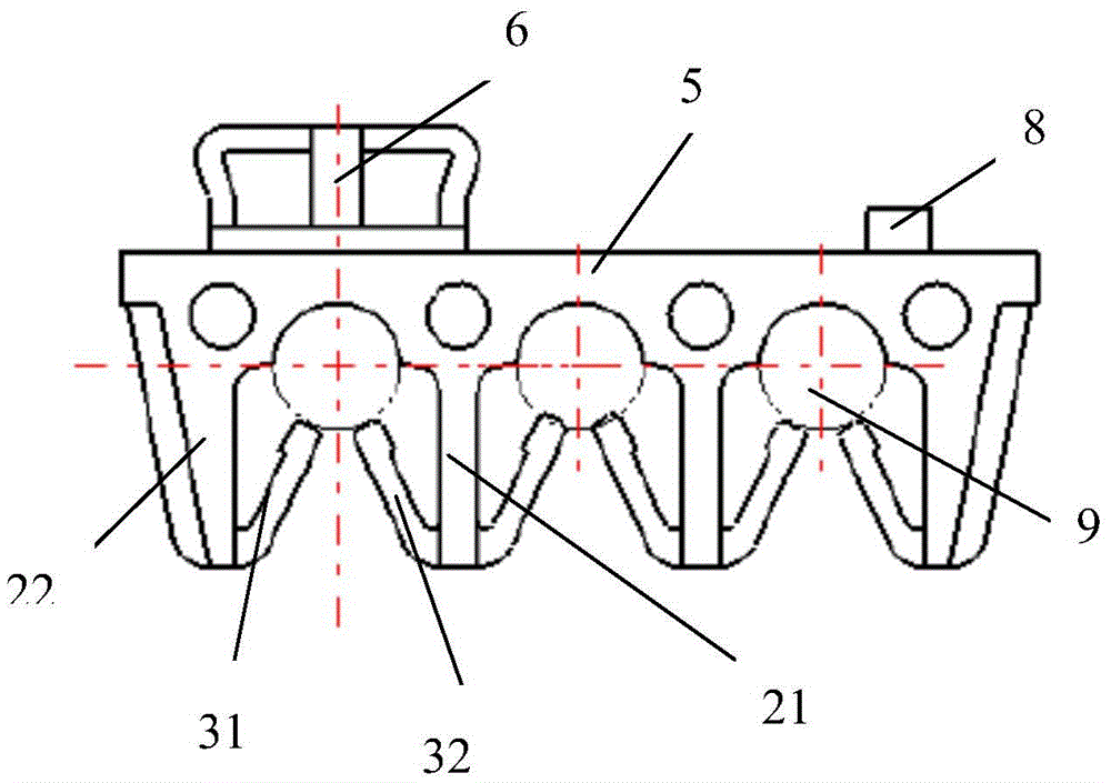 A brake pipe clamp