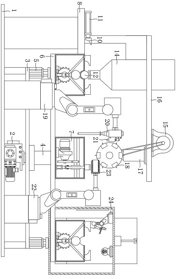 Machining equipment with hole diameter measuring function for hollow bolt