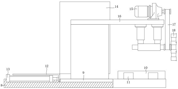 Machining equipment with hole diameter measuring function for hollow bolt