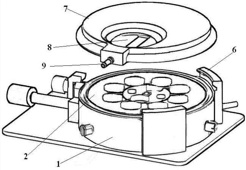 Rotary channel type laser denudation pool