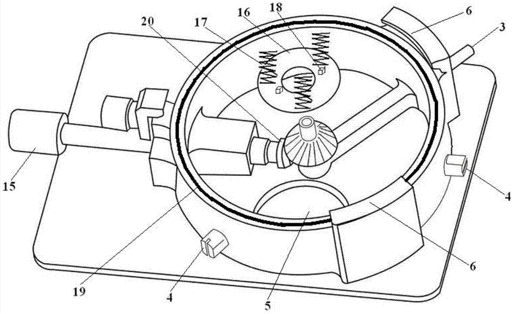 Rotary channel type laser denudation pool